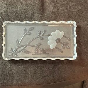 Vintage princess house crystal vanity tray